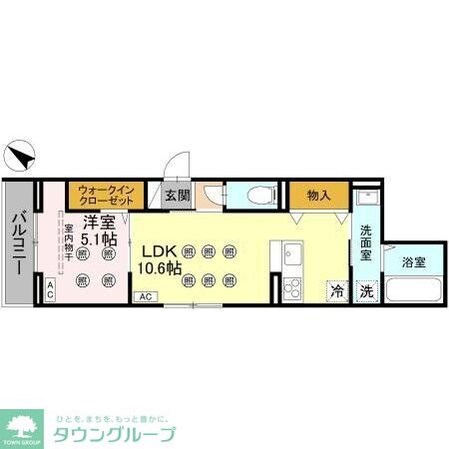 ノーブルラフィネ白幡の物件間取画像